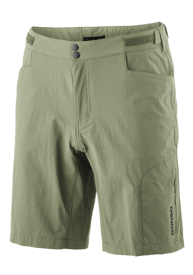 Gonso Fahrradhose »Adventure Shorts M« Herren Radhose mit einknöpfbarer Radunterhose mit Sitzpolster
