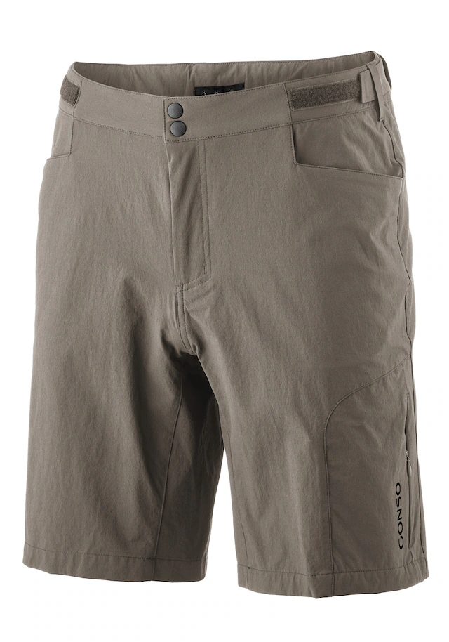 Gonso Fahrradhose »Adventure Shorts M« Herren Radhose mit einknöpfbarer Radunterhose mit Sitzpolster