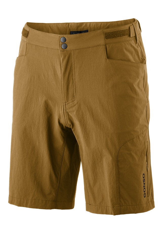 Gonso Fahrradhose »Adventure Shorts M« Herren Radhose mit einknöpfbarer Radunterhose mit Sitzpolster