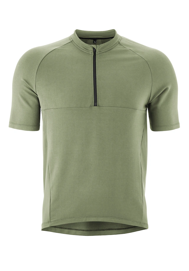 Gonso Radtrikot »Adventure Jersey Nature M« Herren Fahrradtrikot kurzarm, bequemes Half-Zip Trikot, Slim Fit