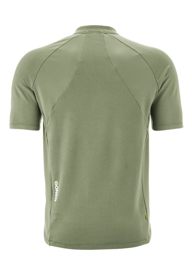 Gonso Radtrikot »Adventure Jersey Nature M« Herren Fahrradtrikot kurzarm, bequemes Half-Zip Trikot, Slim Fit