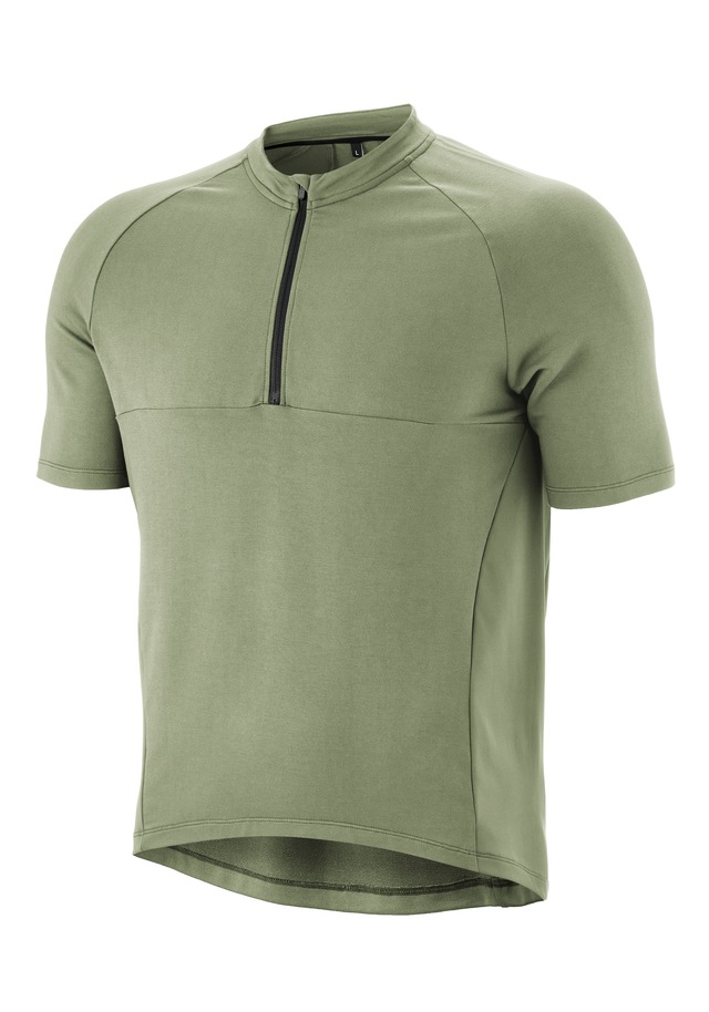 Gonso Radtrikot »Adventure Jersey Nature M« Herren Fahrradtrikot kurzarm, bequemes Half-Zip Trikot, Slim Fit