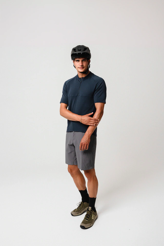 Gonso Radtrikot »Adventure Jersey Nature M« Herren Fahrradtrikot kurzarm, bequemes Half-Zip Trikot, Slim Fit