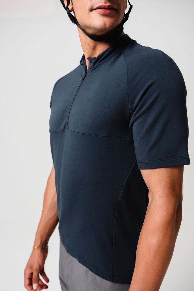 Gonso Radtrikot »Adventure Jersey Nature M« Herren Fahrradtrikot kurzarm, bequemes Half-Zip Trikot, Slim Fit