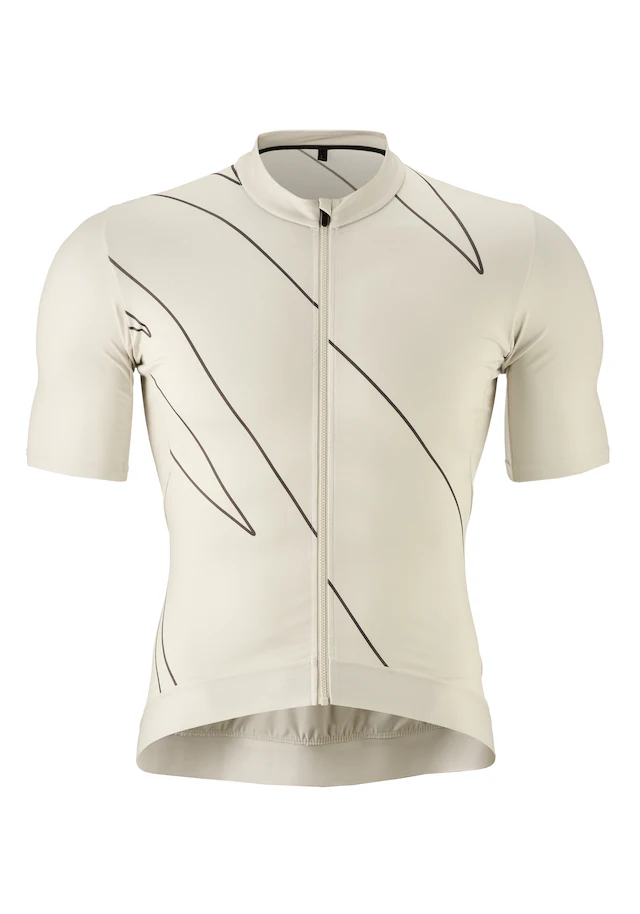 Gonso Radtrikot »Road Jersey Print M« Herren Fahrradtrikot kurzarm, Full-Zip Trikot, Rückentasche, Slim Fit