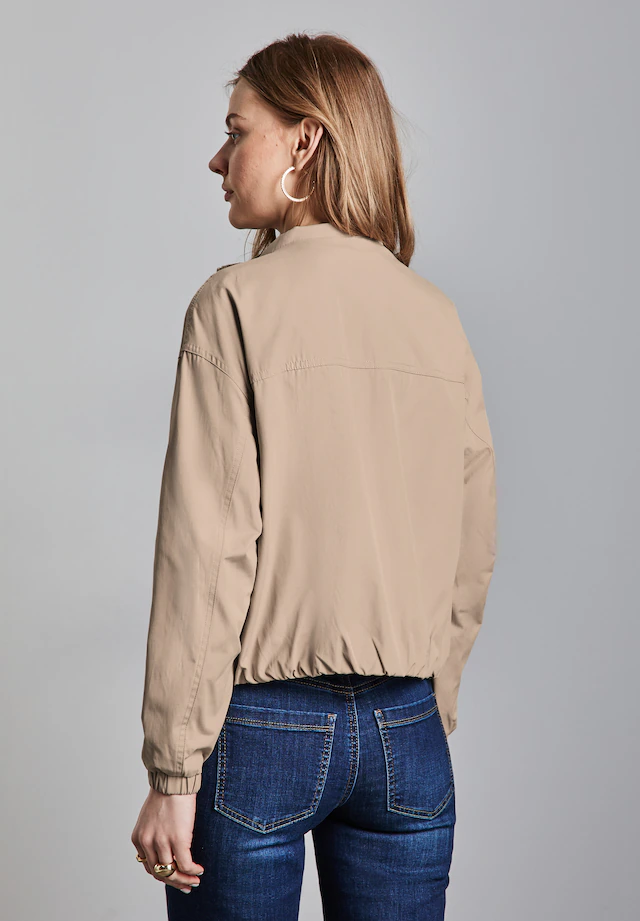 STREET ONE Kurzjacke ohne Kapuze aus softem Materialmix