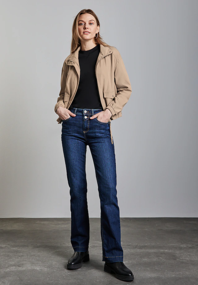 STREET ONE Kurzjacke ohne Kapuze aus softem Materialmix