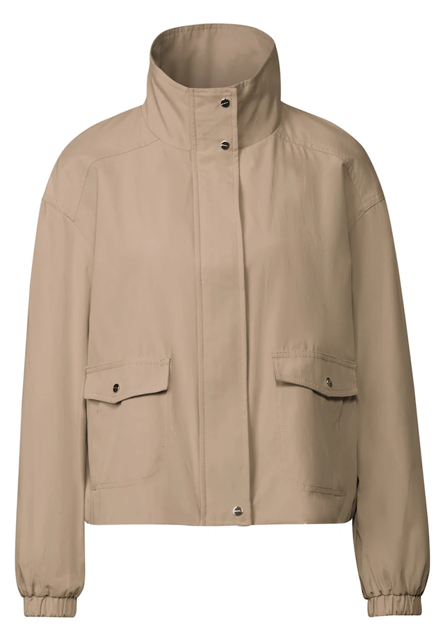 STREET ONE Kurzjacke ohne Kapuze aus softem Materialmix