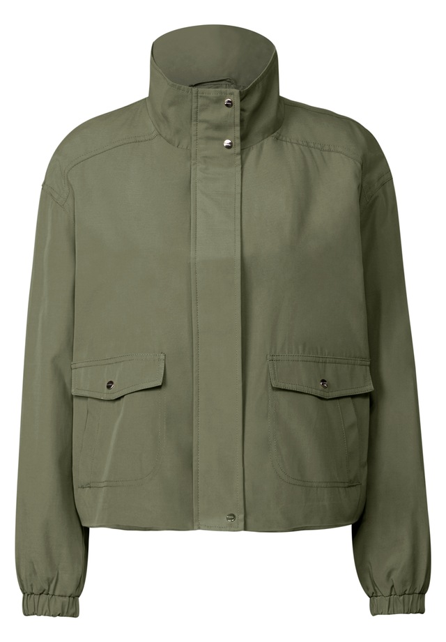STREET ONE Kurzjacke ohne Kapuze aus softem Materialmix