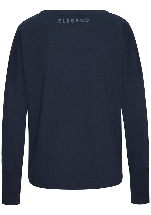 Elbsand Langarmshirt »Iruna« mit Frontdruck, Longsleeve, lockerer Schnitt