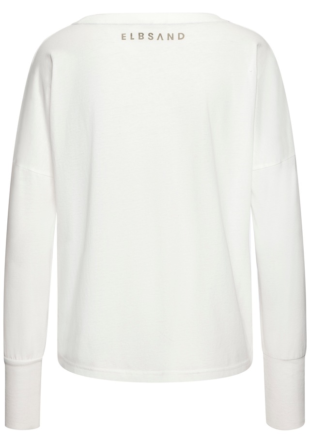 Elbsand Langarmshirt »Iruna« mit Frontdruck, Longsleeve, lockerer Schnitt