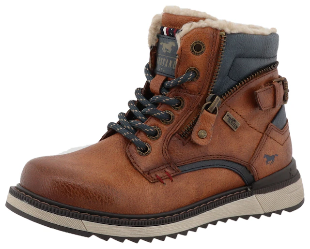 Mustang Shoes Winterboots »Donato« Schnürboots, Outdoorboots mit TEX-Membrane