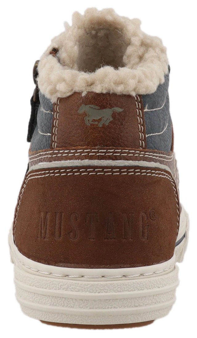 Mustang Shoes Sneaker »Ezio« High Top Sneaker, Schnürboots mit Reißverschluss