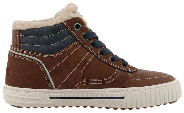 Mustang Shoes Sneaker »Ezio« High Top Sneaker, Schnürboots mit Reißverschluss