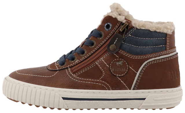 Mustang Shoes Sneaker »Ezio« High Top Sneaker, Schnürboots mit Reißverschluss