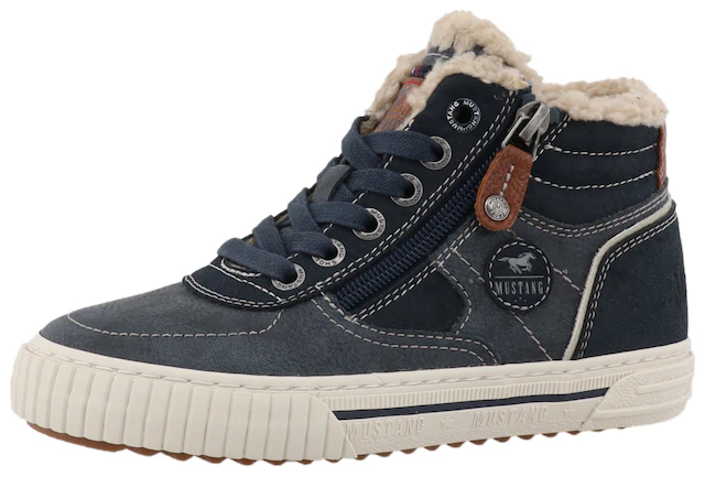 Mustang Shoes Sneaker »Ezio« High Top Sneaker, Schnürboots mit Reißverschluss
