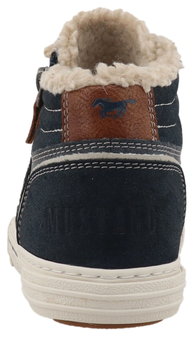 Mustang Shoes Sneaker »Ezio« High Top Sneaker, Schnürboots mit Reißverschluss