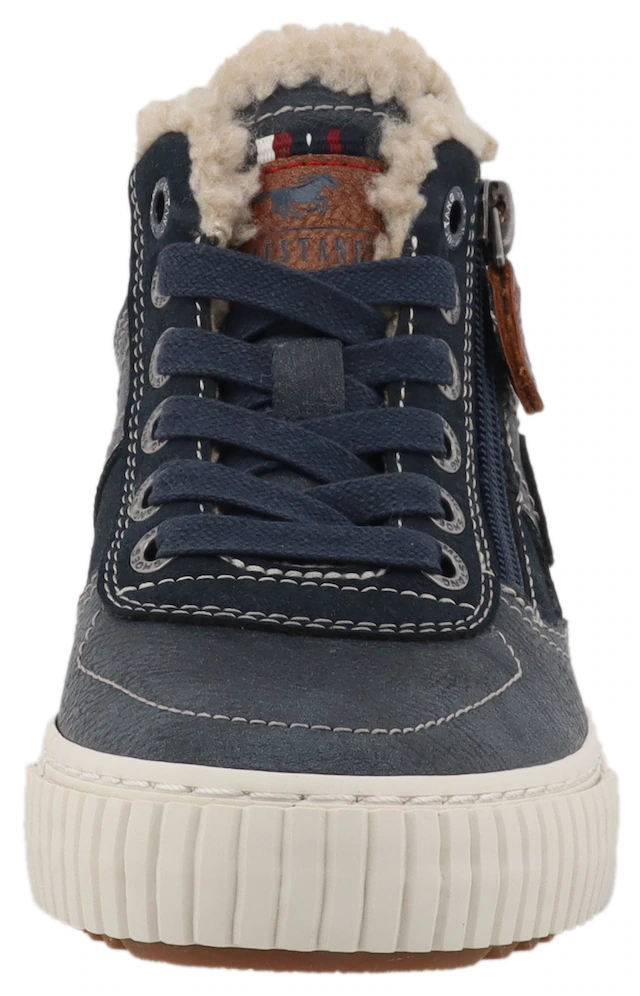 Mustang Shoes Sneaker »Ezio« High Top Sneaker, Schnürboots mit Reißverschluss