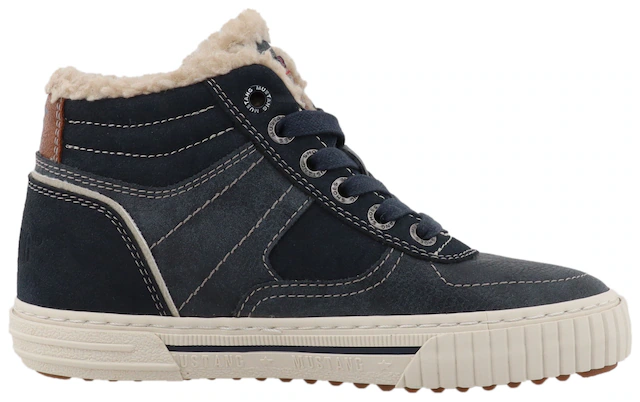 Mustang Shoes Sneaker »Ezio« High Top Sneaker, Schnürboots mit Reißverschluss