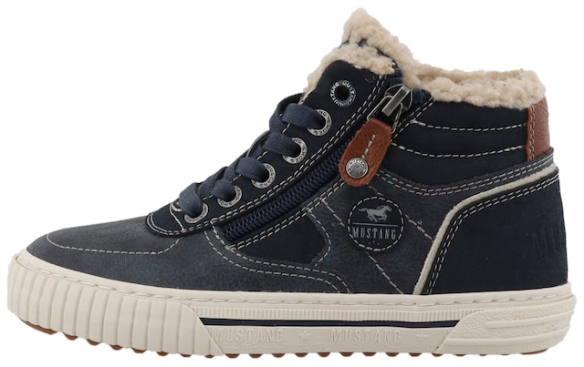 Mustang Shoes Sneaker »Ezio« High Top Sneaker, Schnürboots mit Reißverschluss