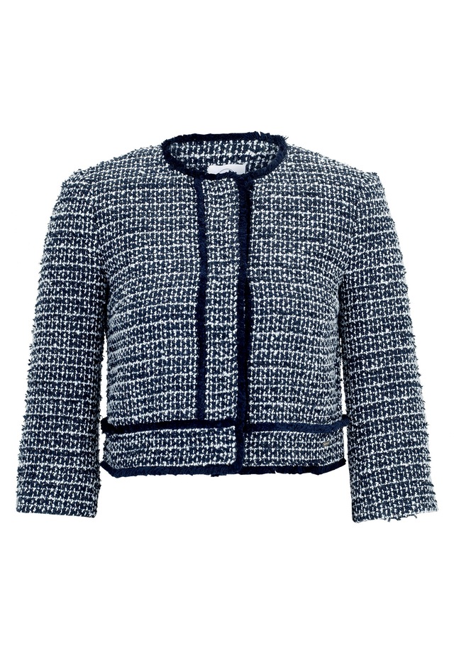 Betty&Co Jackenblazer »Damen mit aufgesetzten Taschen« Material