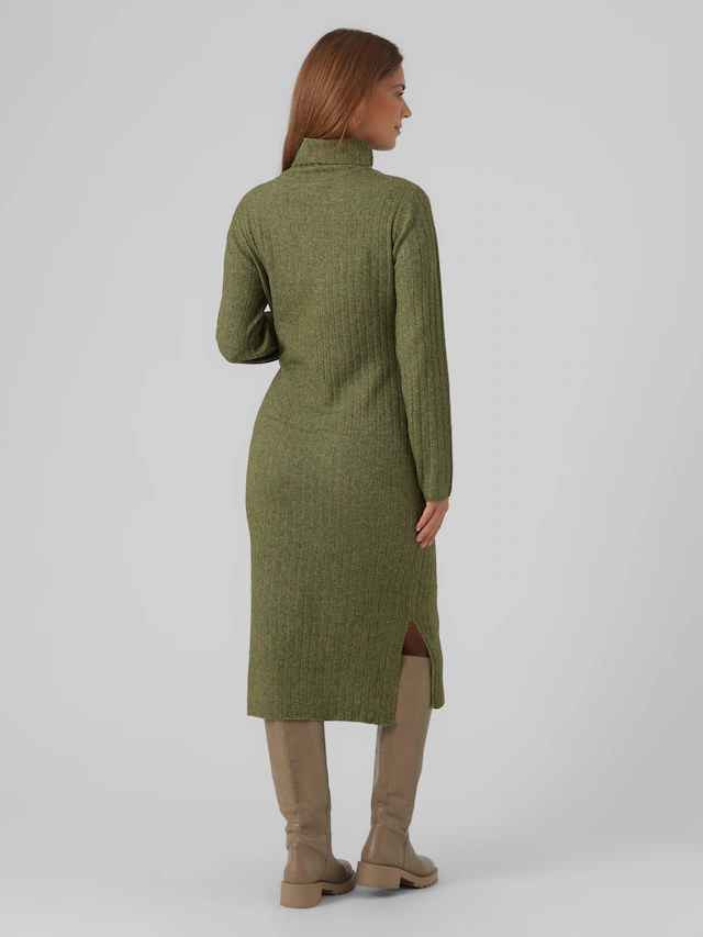 Mamalicious Strickkleid »MLSUNIVA JUNE LS KNIT MIDI DRESS 2F NOOS« Materialmix, regular fit