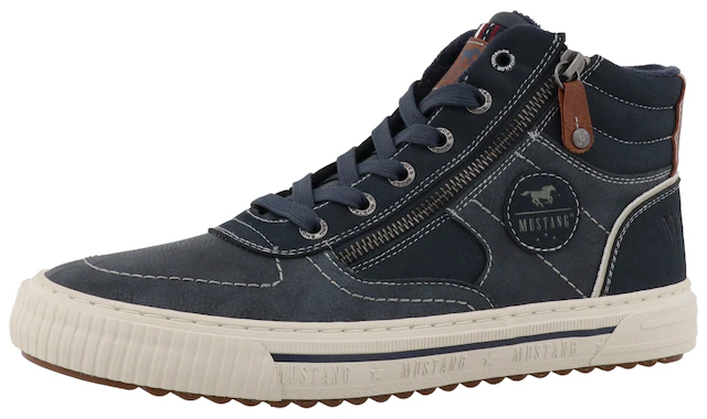 Mustang Shoes Sneaker »Masha« High Top Sneaker, Schnürboots mit Reißverschluss