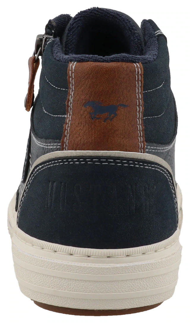 Mustang Shoes Sneaker »Masha« High Top Sneaker, Schnürboots mit Reißverschluss