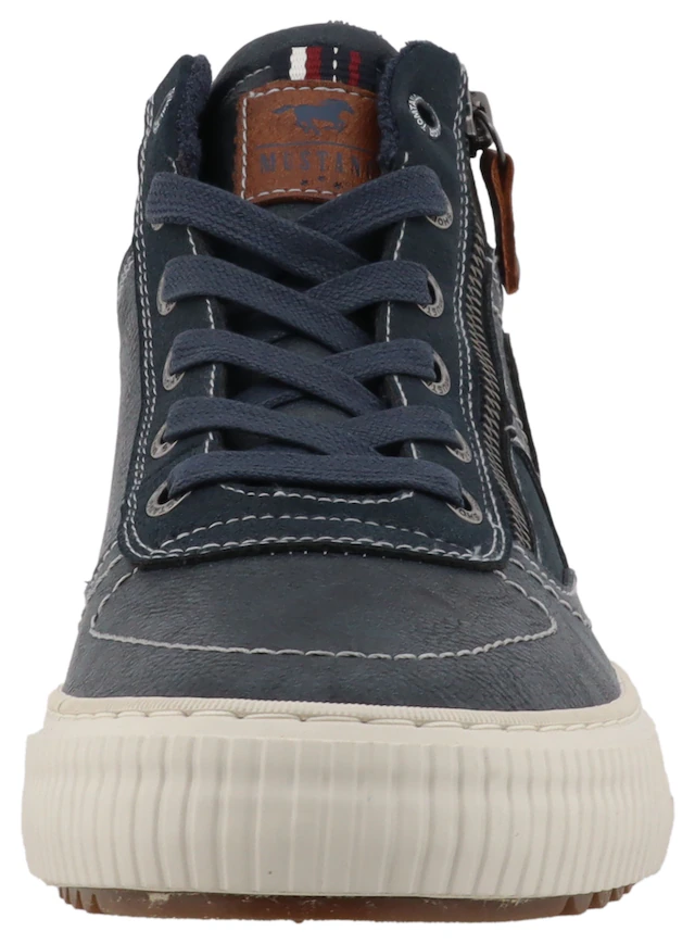 Mustang Shoes Sneaker »Masha« High Top Sneaker, Schnürboots mit Reißverschluss
