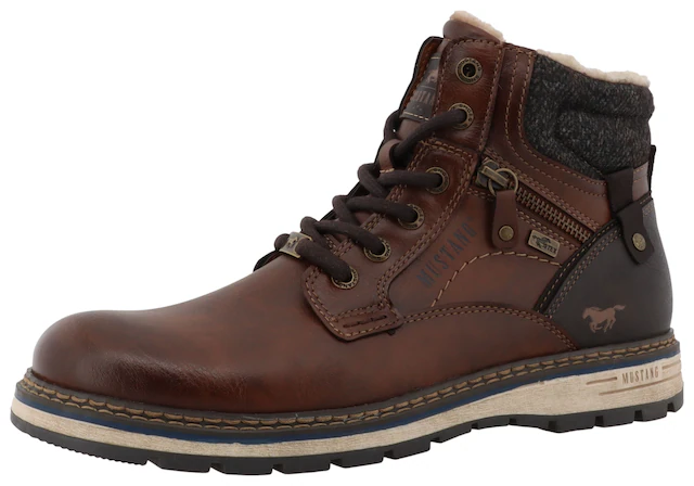 Mustang Shoes Winterboots »Mariko« Workerboots, Schnürboots mit TEX-Ausstattung
