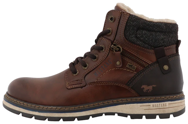 Mustang Shoes Winterboots »Mariko« Workerboots, Schnürboots mit TEX-Ausstattung
