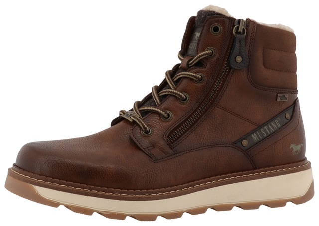 Mustang Shoes Winterstiefelette »Elio« Schnürstiefel, Winterstiefel mit Warmfutter
