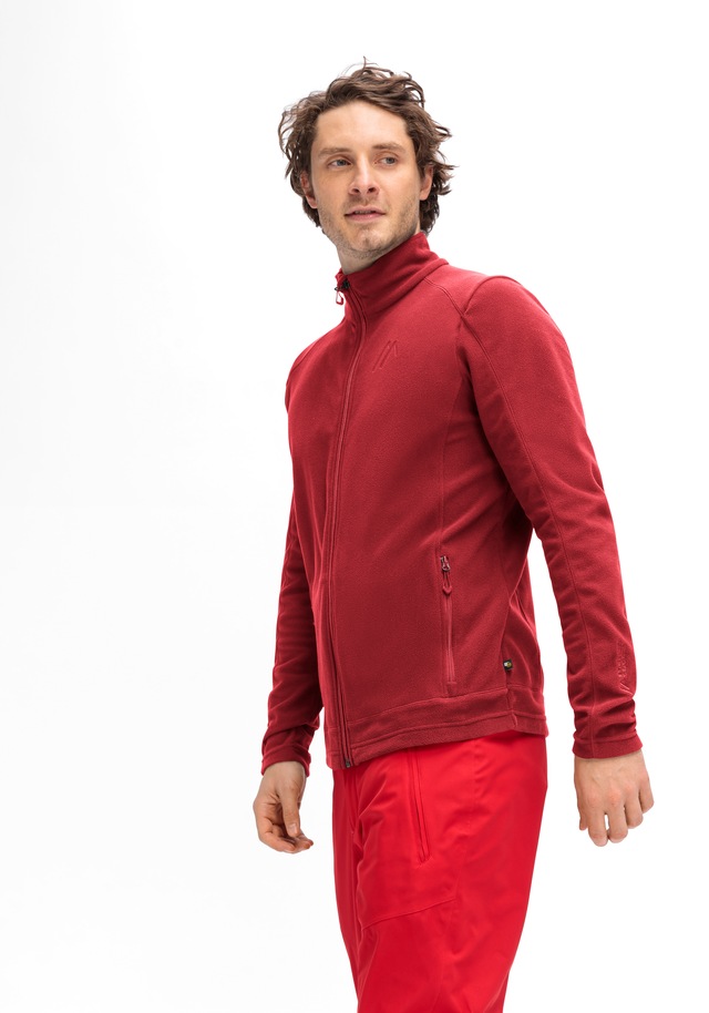 Maier Sports Fleecejacke »Dennis Jacket M« Herren Midlayer, pflegeleichtes Fleece mit 2 RV-Taschen