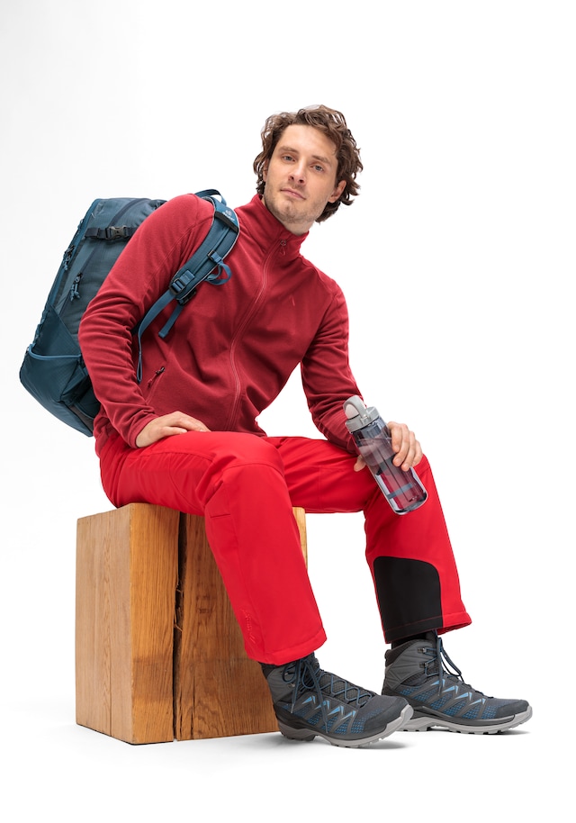 Maier Sports Fleecejacke »Dennis Jacket M« Herren Midlayer, pflegeleichtes Fleece mit 2 RV-Taschen