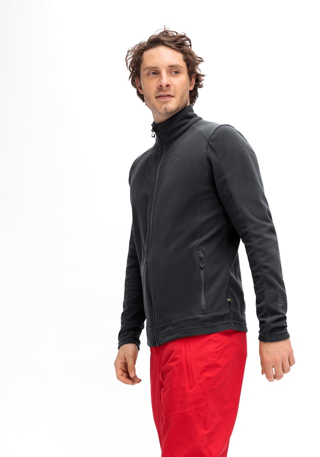 Maier Sports Fleecejacke »Dennis Jacket M« Herren Midlayer, pflegeleichtes Fleece mit 2 RV-Taschen
