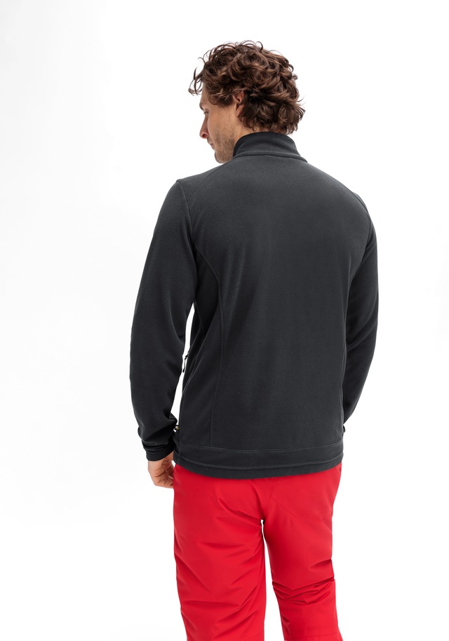 Maier Sports Fleecejacke »Dennis Jacket M« Herren Midlayer, pflegeleichtes Fleece mit 2 RV-Taschen