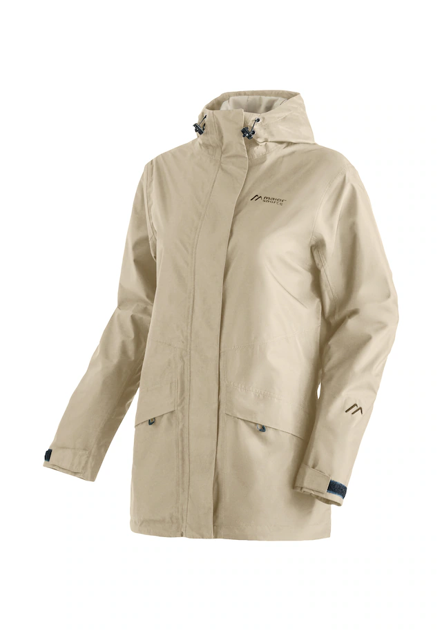 Maier Sports Outdoorjacke »Brocken Long W« Damen Jacke wasserdicht, Funktionsjacke 2 Taschen außen + Innentasche