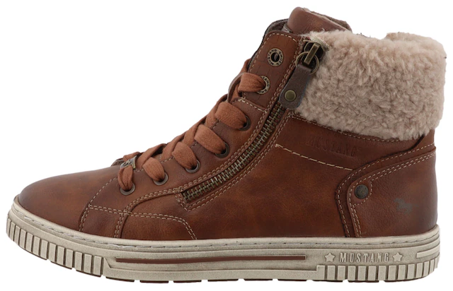 Mustang Shoes Winterboots »Janique« High Top Sneaker, Winterboots mit Warmfutter