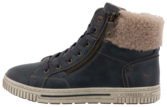 Mustang Shoes Winterboots »Janique« High Top Sneaker, Winterboots mit Warmfutter