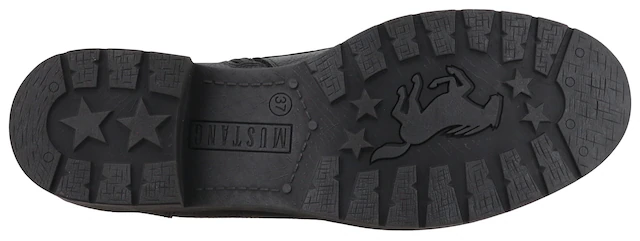 Mustang Shoes Winterstiefelette »Elfi« Winterstiefel mit Reißverschluss und markanter Schnürung