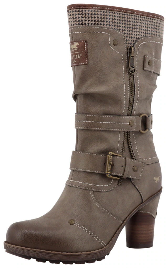 Mustang Shoes Winterstiefel »Palma« Kurzstiefel, Winterstiefel mit wärmendem Textifutter