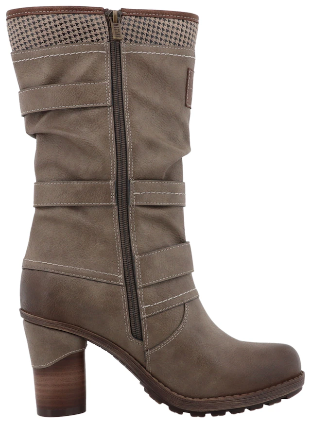 Mustang Shoes Winterstiefel »Palma« Kurzstiefel, Winterstiefel mit wärmendem Textifutter