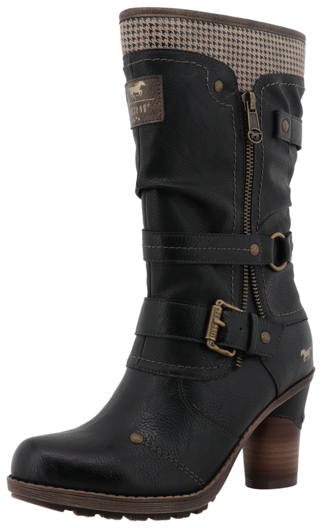Mustang Shoes Winterstiefel »Palma« Kurzstiefel, Winterstiefel mit wärmendem Textifutter