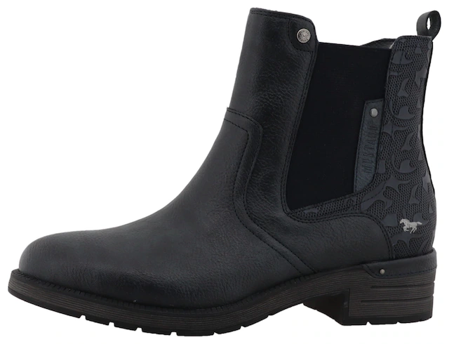 Mustang Shoes Winterstiefelette »Gelja« Stiefelette, Winterboots mit Anziehlasche