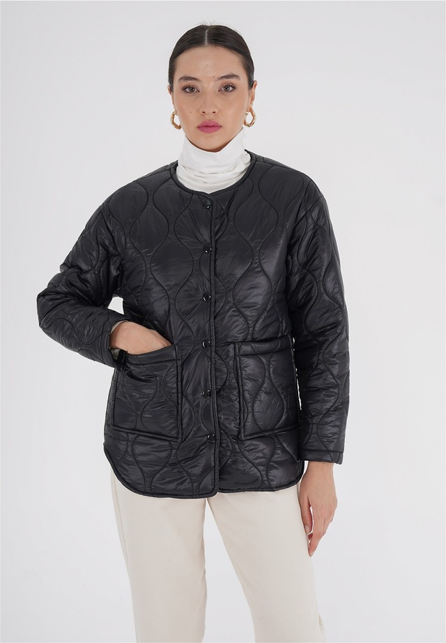 freshlions Steppjacke »Amara« 1 Stk. tlg. mit praktischen Druckknöpfen