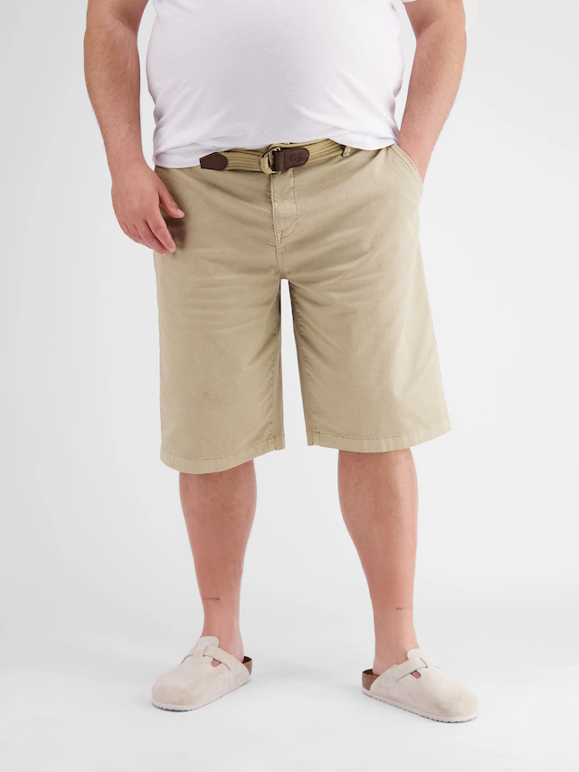 LERROS Bermudas »Chino-Bermuda mit Gürtel, in Großen Größen«