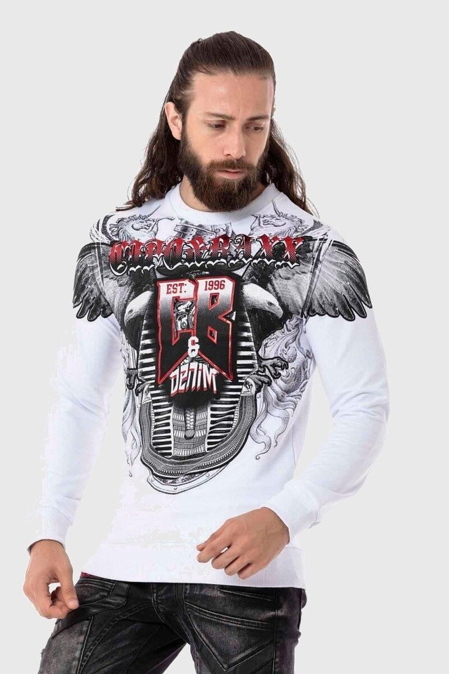 Cipo & Baxx T-Shirt »Sweatshirts« mit coolem Print