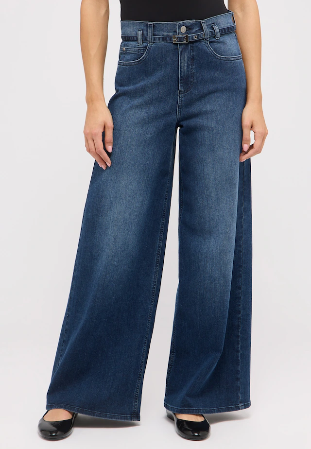 ANGELS Relax-fit-Jeans »LIVA BELT« mit sehr weitem Bein und Gürtel