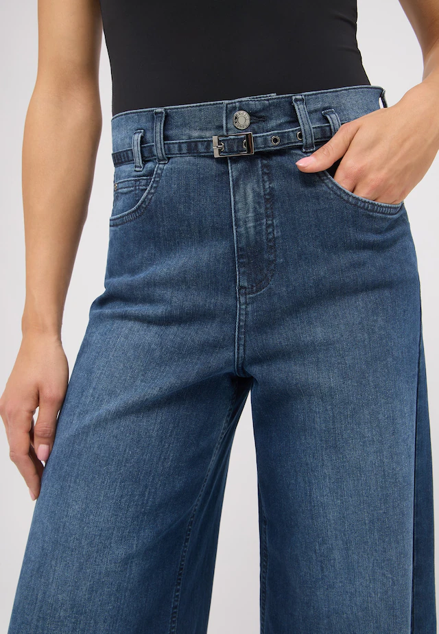 ANGELS Relax-fit-Jeans »LIVA BELT« mit sehr weitem Bein und Gürtel
