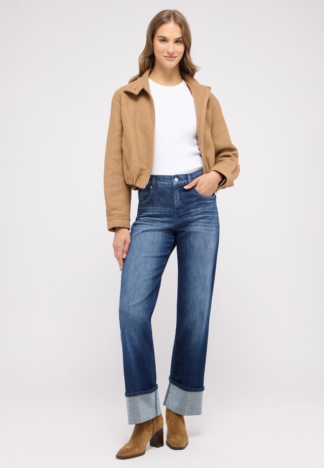 ANGELS Straight-Jeans »LARA TU« mit umgeschlagenem Bein